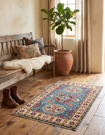 2' 1 x 3' 2 Hand Knotted Kazak Rug