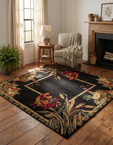 6' x 6' Pastoral Square Rug