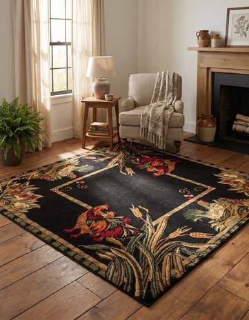 6' x 6' Pastoral Square Rug