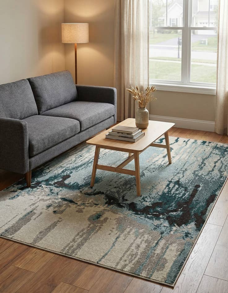 Detail image of 5' x 8' Washable Hyacinth Rug