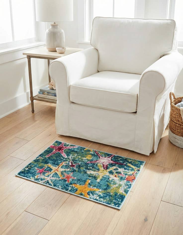 Detail image of 2' x 3' 1  Washable Capri Rug