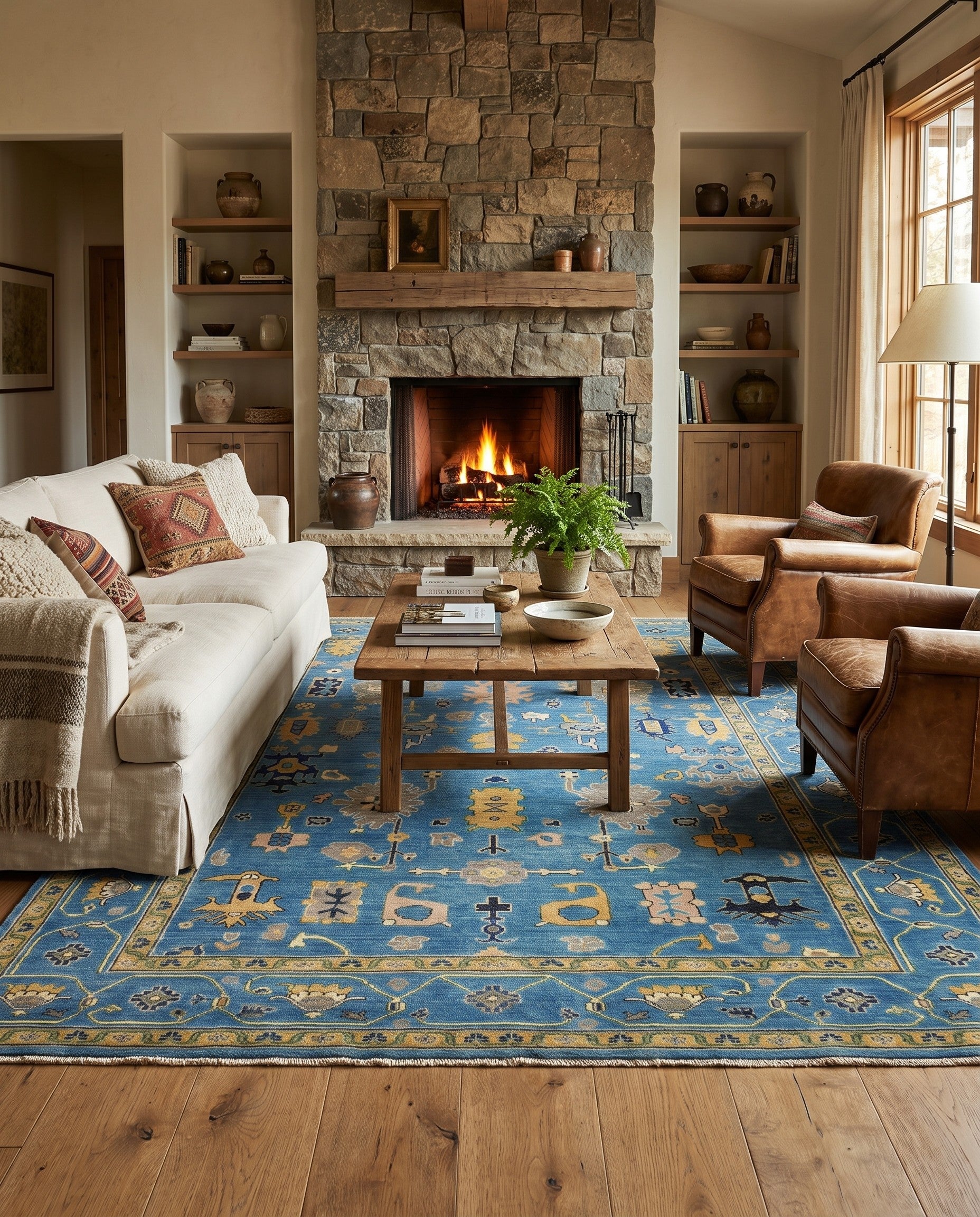 6' 8 x 9' 5 Hand Knotted Kazak Rug