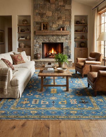 6' 8 x 9' 5 Hand Knotted Kazak Rug