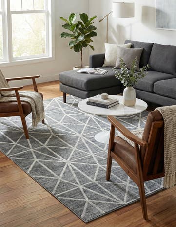 5' x 8' Lattice Trellis Rug