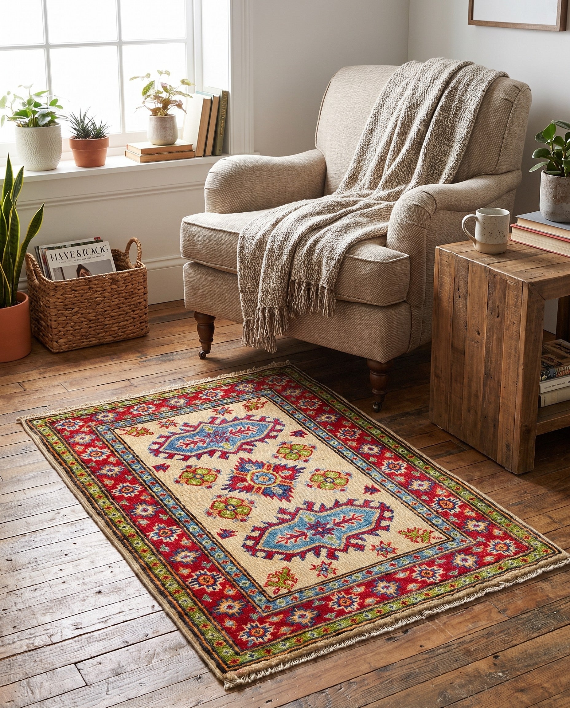 2' 1 x 3' 1 Hand Knotted Kazak Rug