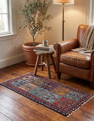 1' 7 x 3' 5 Hand Knotted Ariana Ziegler Rug