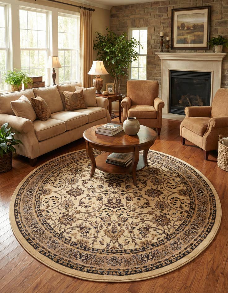 Detail image of 7' 10 x 7' 10 Yasmin Round Rug