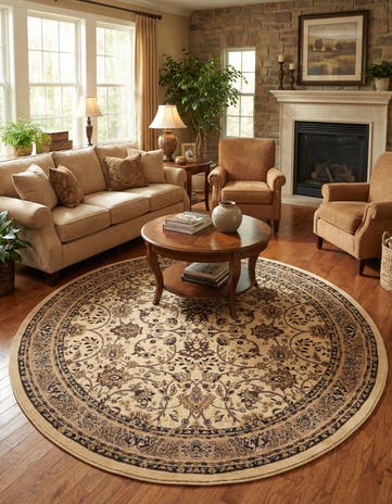 7' 10 x 7' 10 Yasmin Round Rug