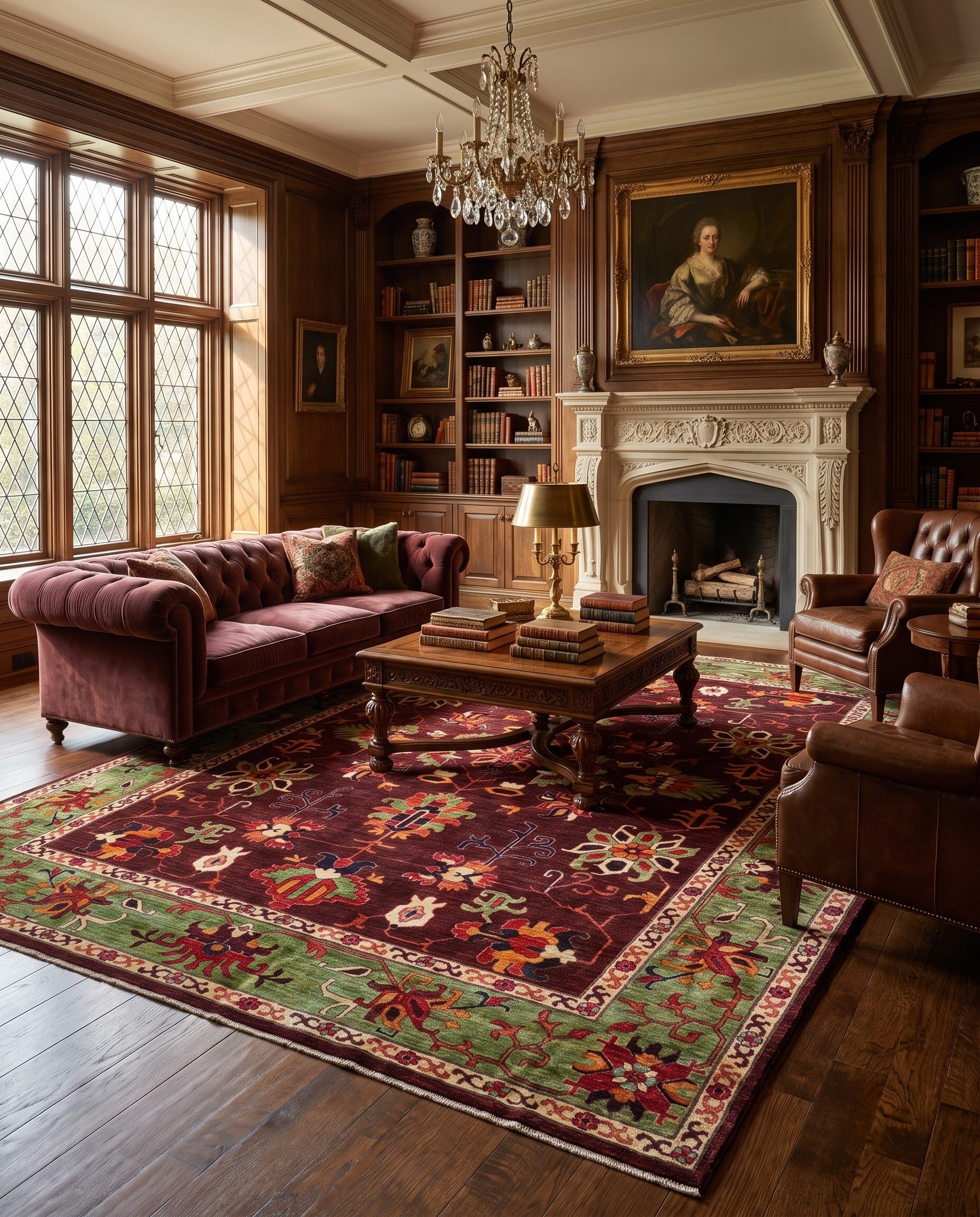 10' x 13' 1 Hand Knotted Heriz Rug
