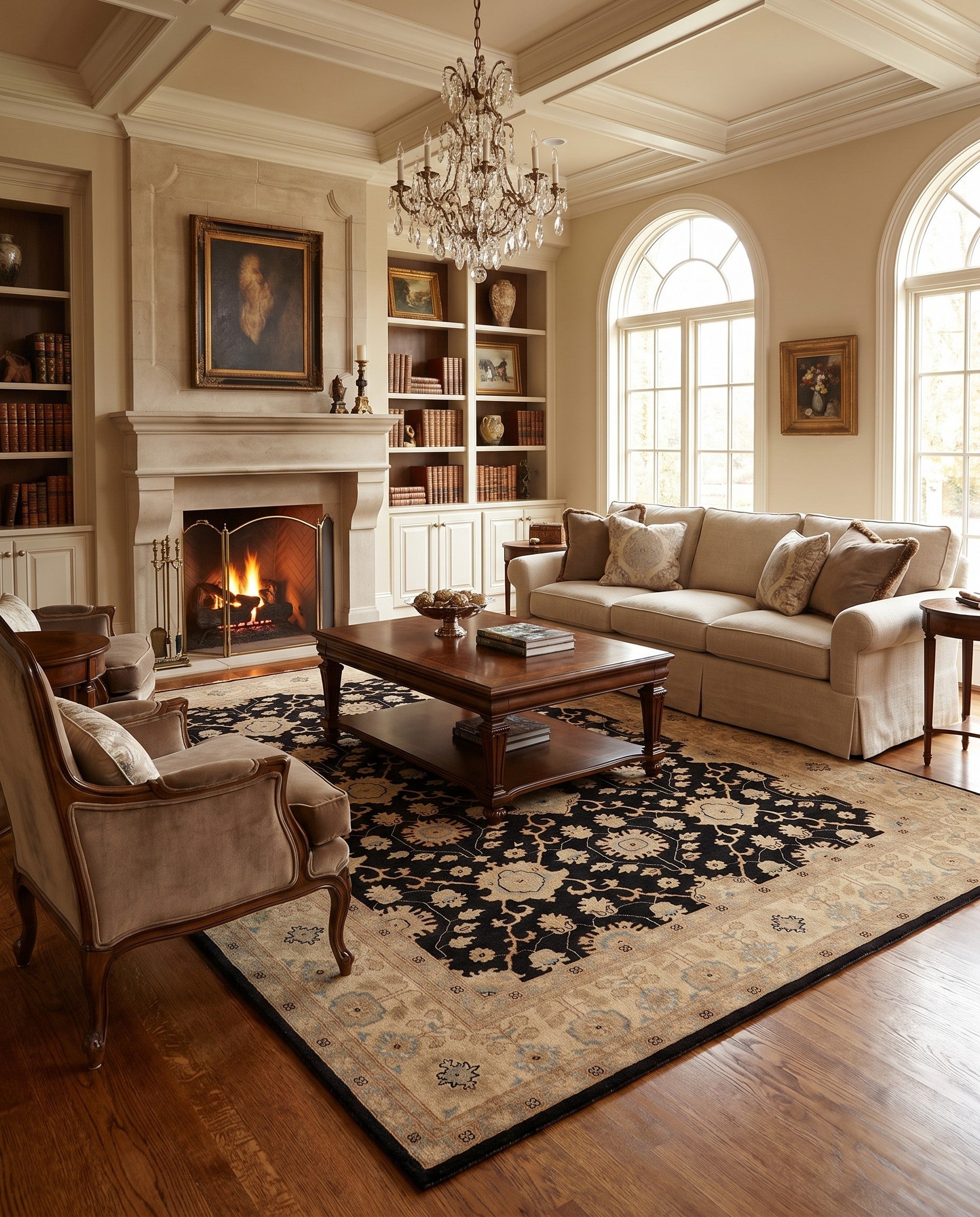 9' x 11' 11 Hand Knotted Ziegler Rug
