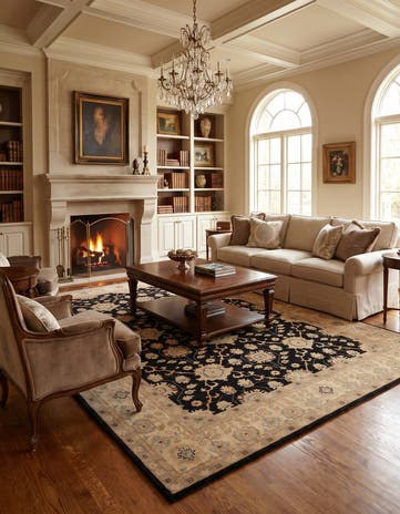 9' x 11' 11 Hand Knotted Ziegler Rug