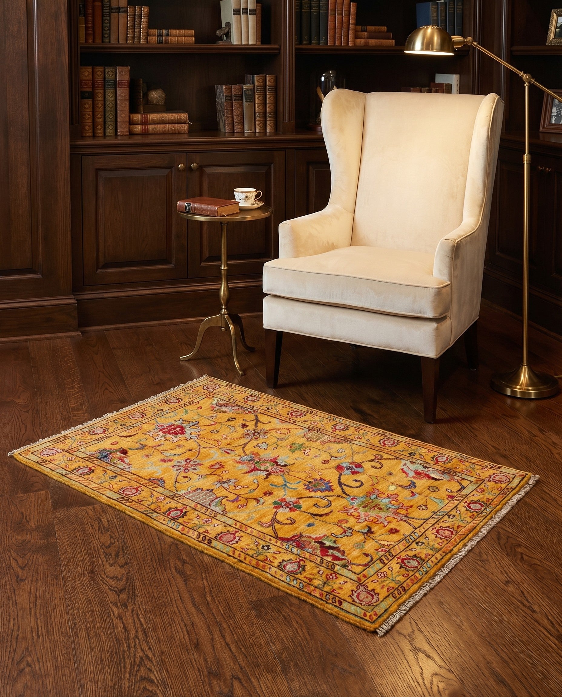 3' 5 x 5' 2 Hand Knotted Ariana Ziegler Rug