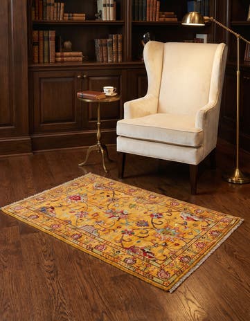 3' 5 x 5' 2 Hand Knotted Ariana Ziegler Rug