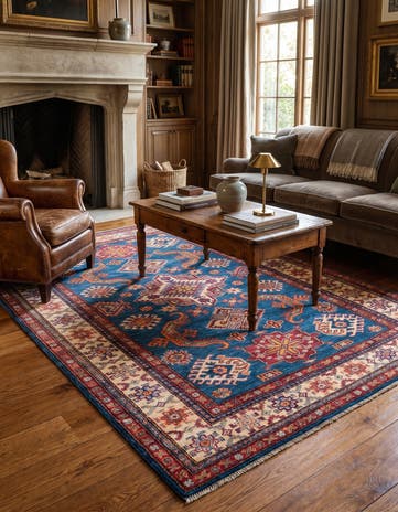 125cm x 180cm Hand Knotted Kazak Rug