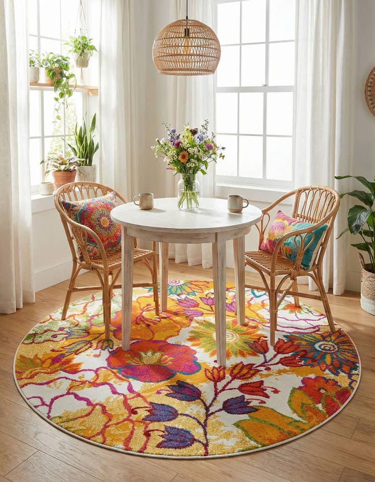 Detail image of 6' x 6' Tuscany Round Rug