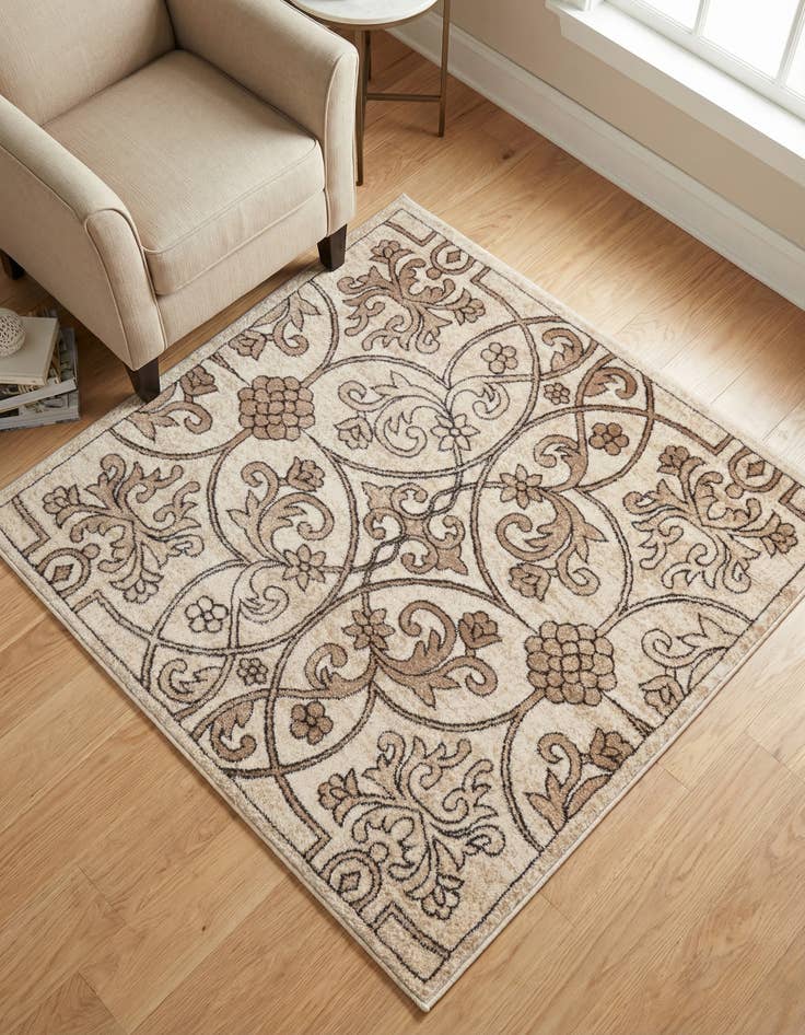 Detail image of 4' x 4' Himalaya Square Rug