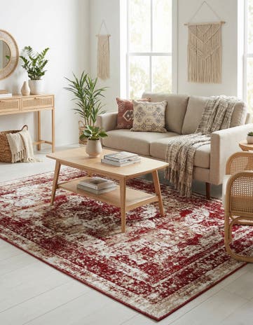 Burgundy Monte Carlo Rug