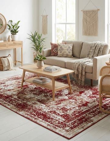 Burgundy Monte Carlo Rug