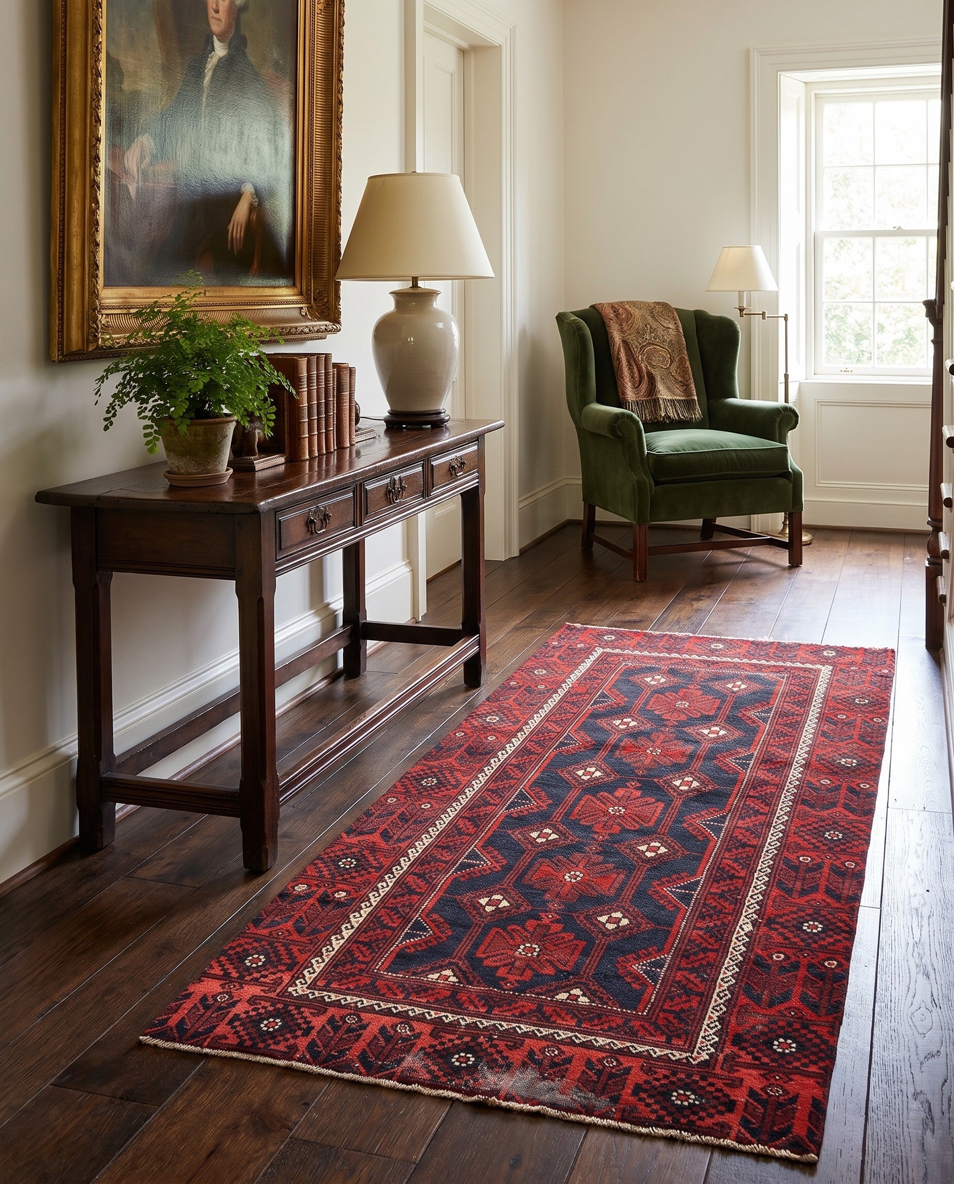 3' 8 x 6' 6 Hamedan Rug