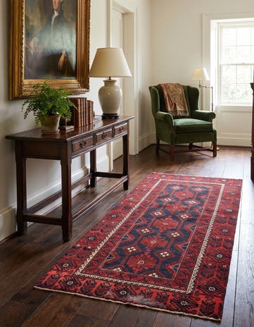 3' 8 x 6' 6 Hamedan Rug