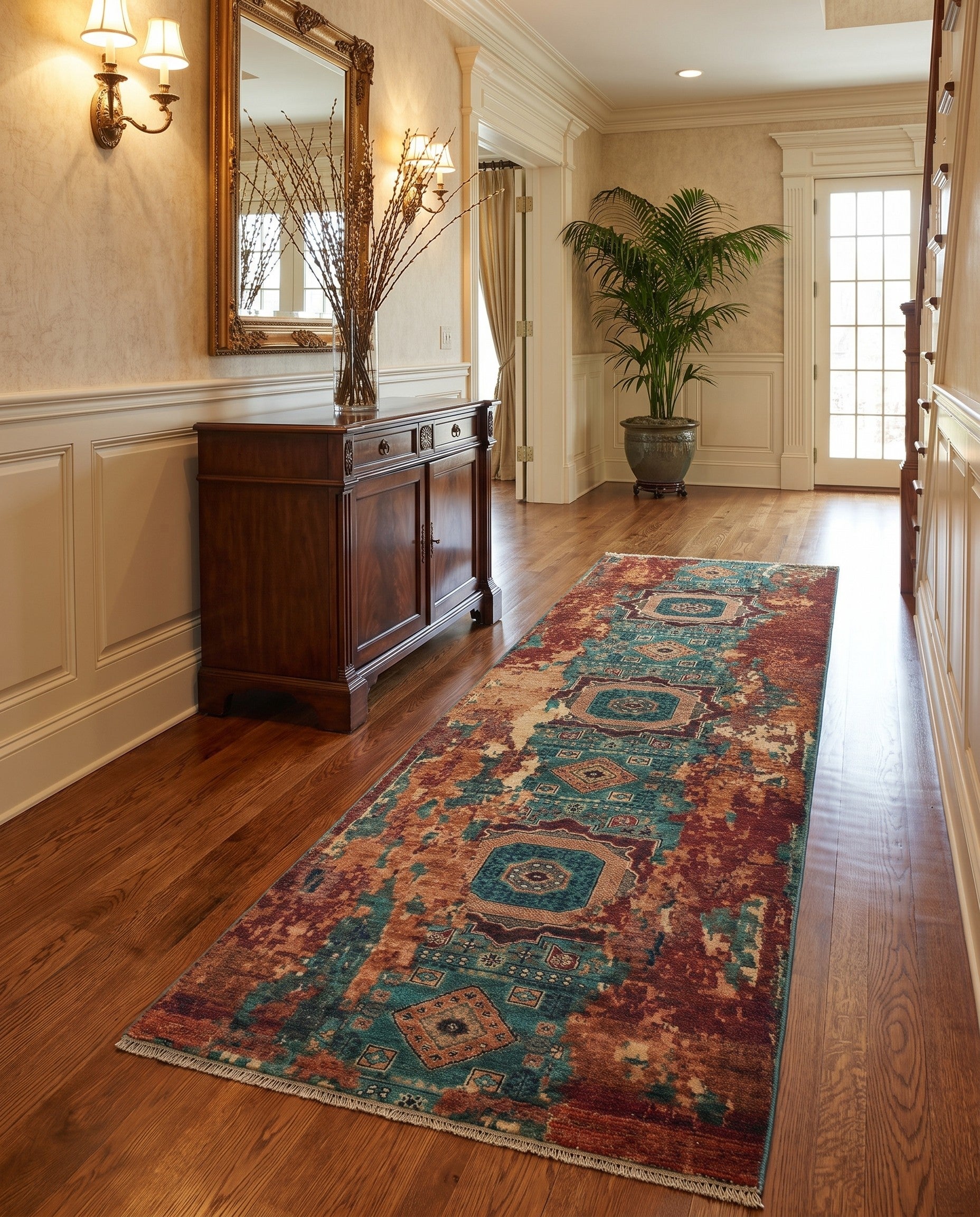3' x 10' 2 Hand Knotted Mamluk Ziegler Runner Rug