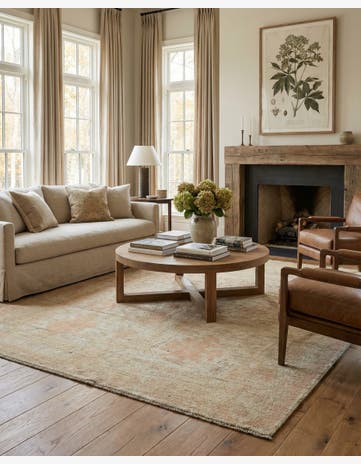 5' x 7' 3 Hand Knotted Oushak Wool Rug