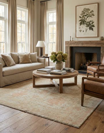 5' x 7' 3 Hand Knotted Oushak Wool Rug