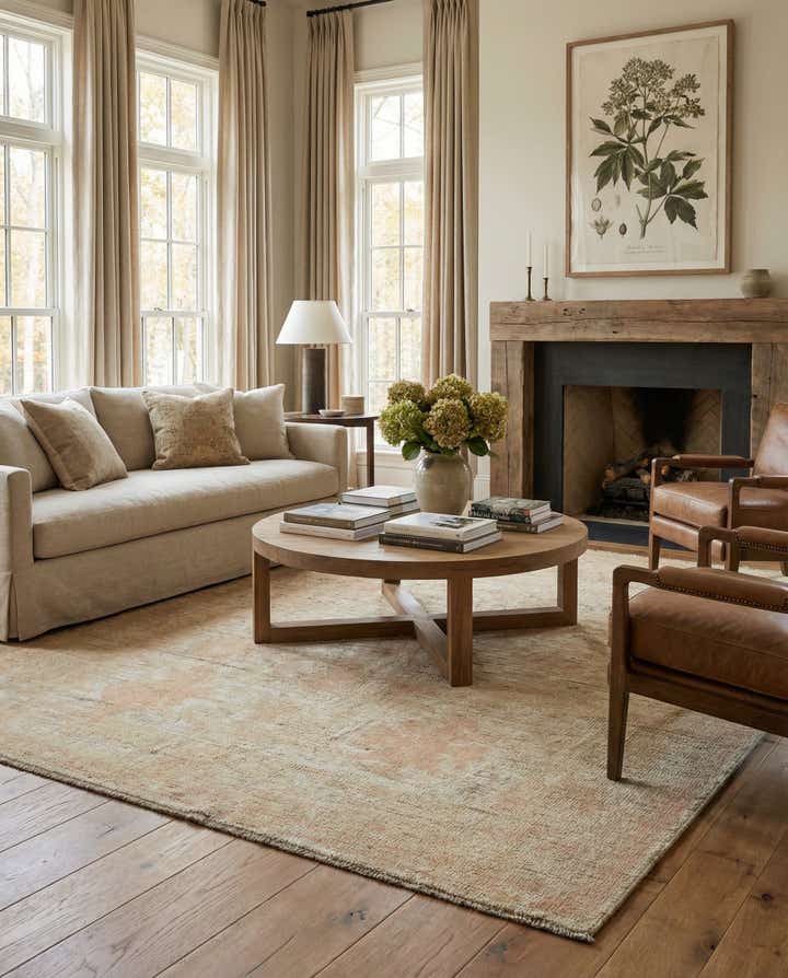 5' x 7' 3 Hand Knotted Oushak Wool Rug