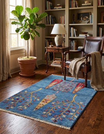 3' 3 x 5' Hand Knotted Kazak Rug
