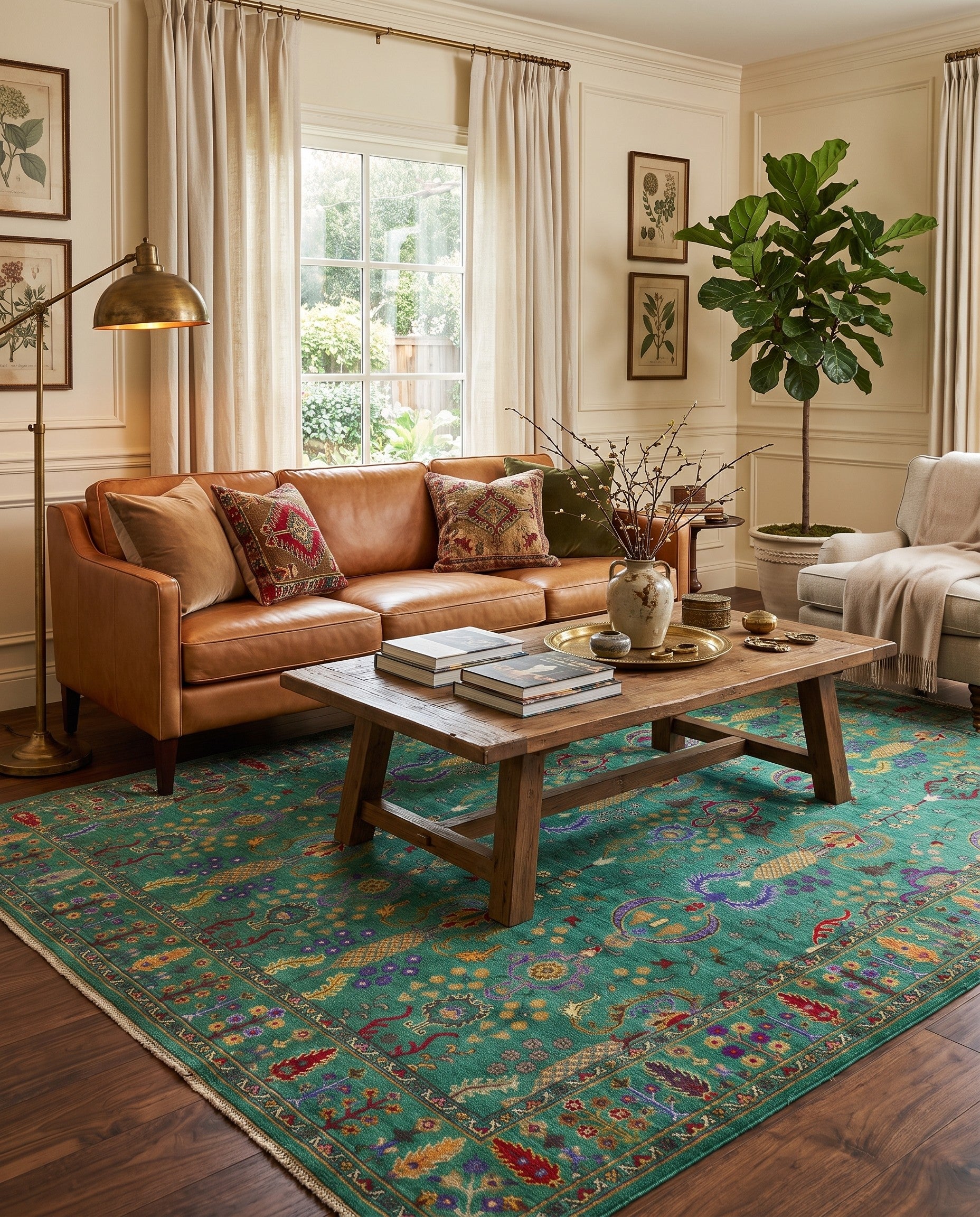 7' 10 x 9' 8 Hand Knotted Kazak Rug