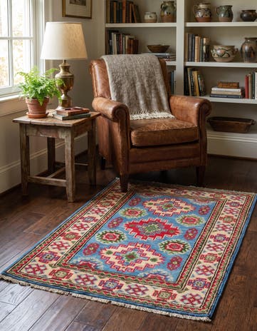 2' 1 x 3' Hand Knotted Kazak Rug