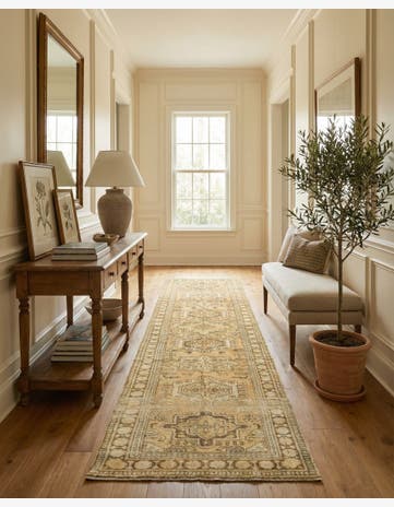 2' 6 x 9' 6 Hand Knotted Oushak Wool Runner Rug