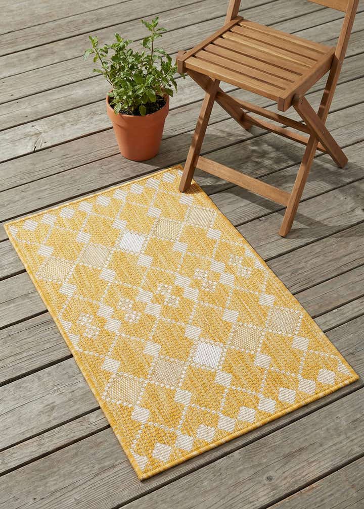 2' x 3' Easy-Clean Trellis Indoor / Outdoor Rug