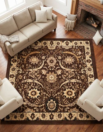 Brown Neda Square Rug