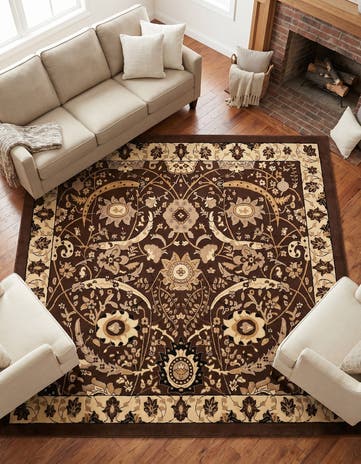 Brown Neda Square Rug