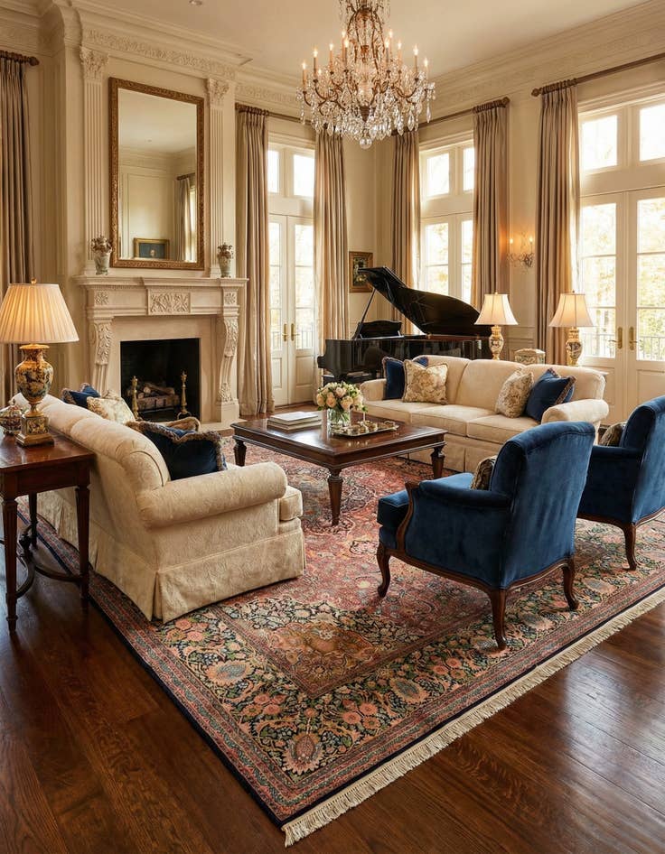 Detail image of 12' x 20' 3 Hand Knotted Kashmir Oriental Wool Rug