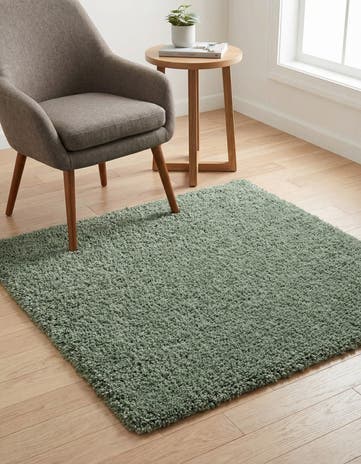 3' x 3' Zermatt Shag Square Rug