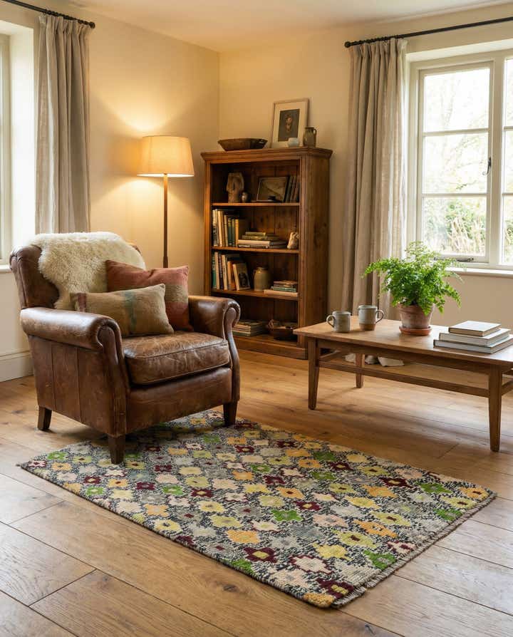 3' 4 x 5' 2 Hand Knotted Balouch Wool Rug