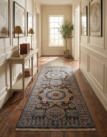 2' 8 x 6' 6 Hand Knotted Mamluk Ziegler Runner Rug