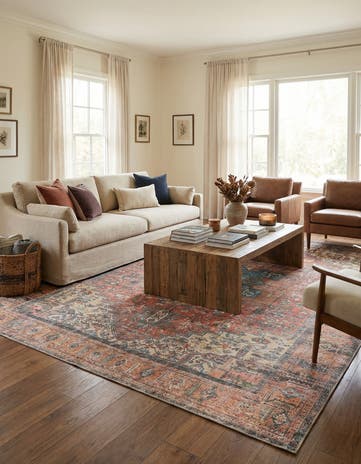 9' 5 x 13' Washable Timeless Rug