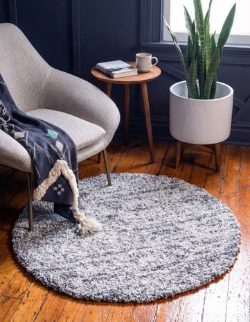 3' 3 x 3' 3 Athena Shag Round Rug