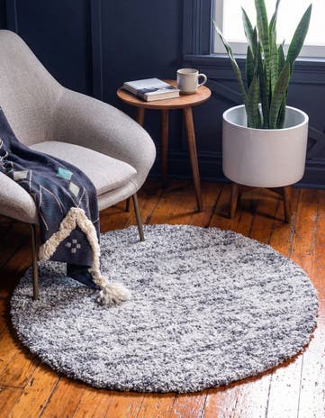 3' 3 x 3' 3 Athena Shag Round Rug