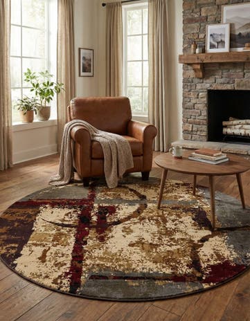 6' x 6' Cafe Round Rug