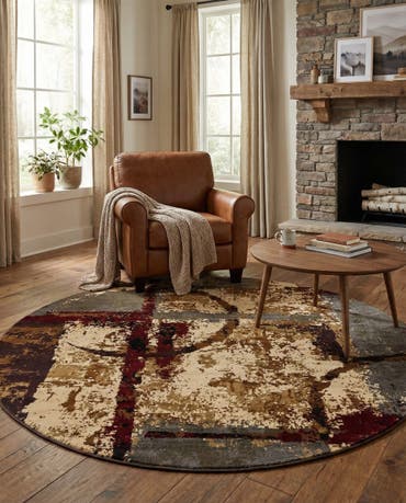  6' x 6' Cafe Round Rug