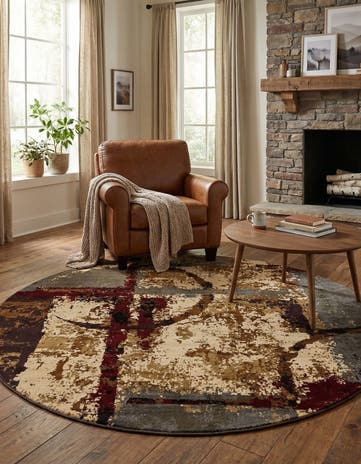 6' x 6' Cafe Round Rug
