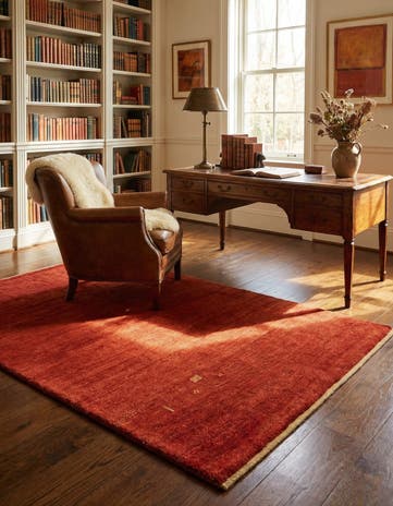 3' 9 x 5' 10 Hand Knotted Gabbeh Persian Wool Rug