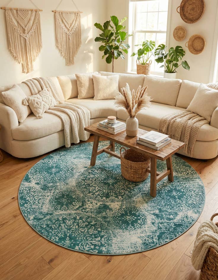 Detail image of 7' x 7' Monte Carlo Round Rug