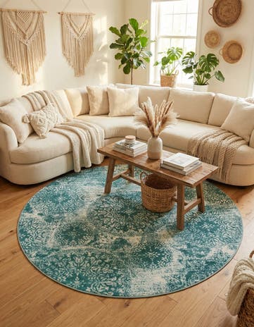 7' x 7' Monte Carlo Round Rug