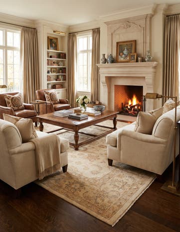 8' 1 x 9' 10 Hand Knotted Ziegler Rug