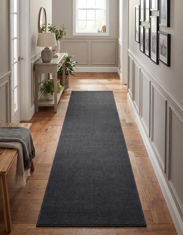 Charcoal Gray Soft Touch Cloud Runner Rug